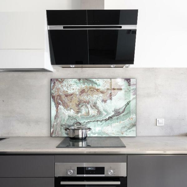 Cooker splashback Marble stone texture