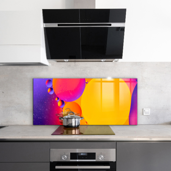 Cooker splashback Colorful circles