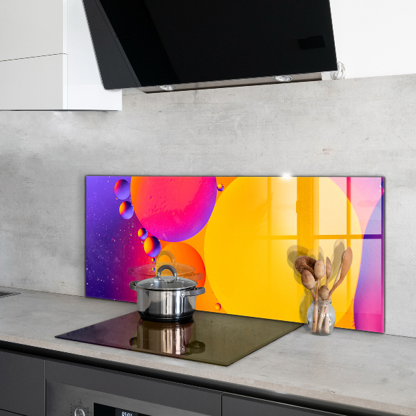 Cooker splashback Colorful circles