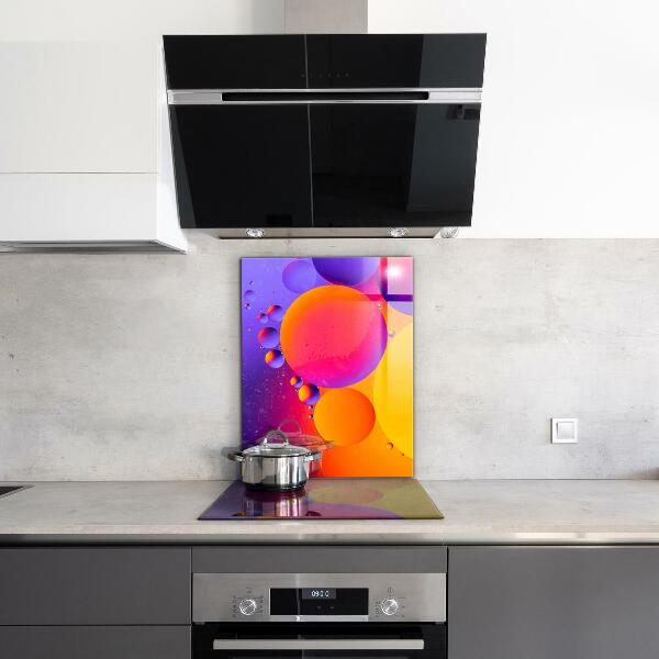 Cooker splashback Colorful circles