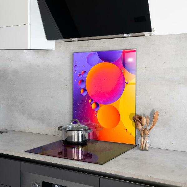 Cooker splashback Colorful circles