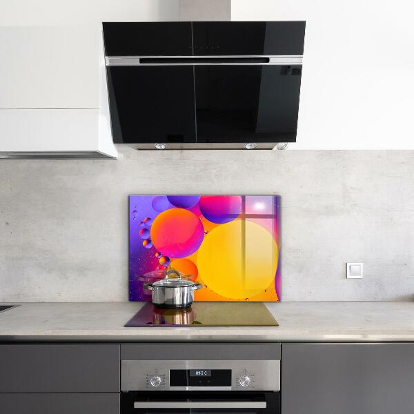 Cooker splashback Colorful circles