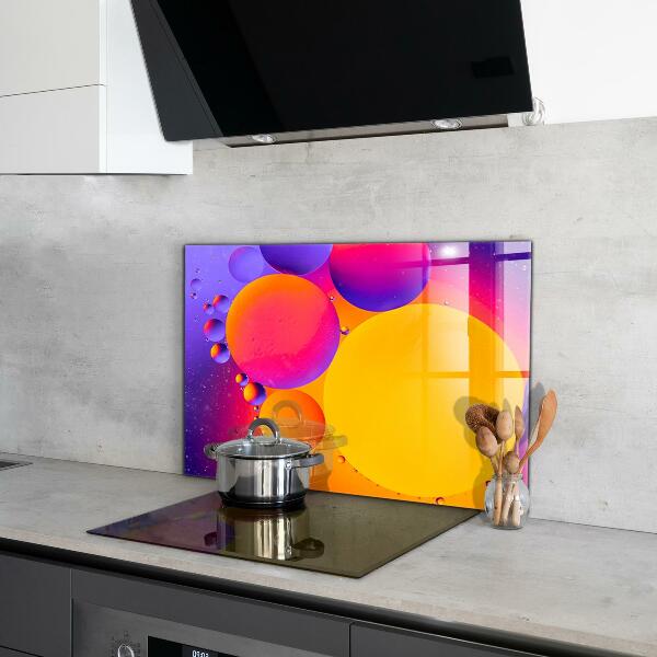 Cooker splashback Colorful circles