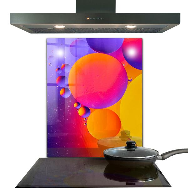 Cooker splashback Colorful circles