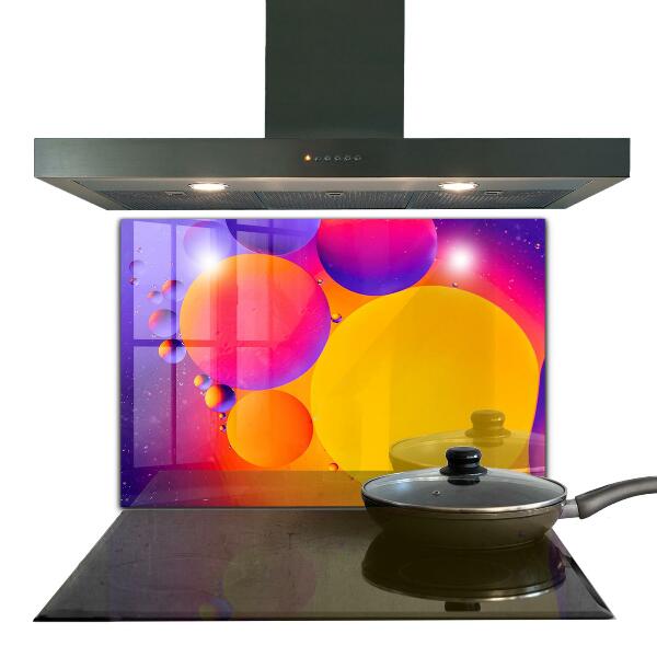 Cooker splashback Colorful circles