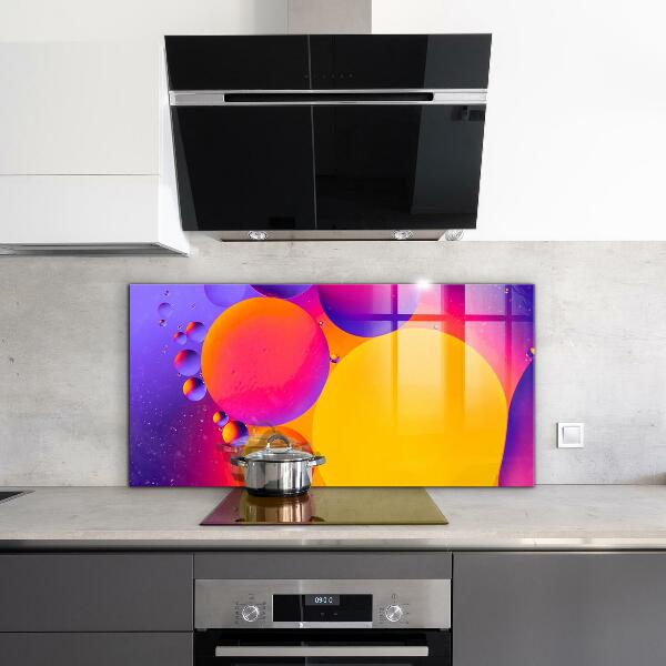 Cooker splashback Colorful circles