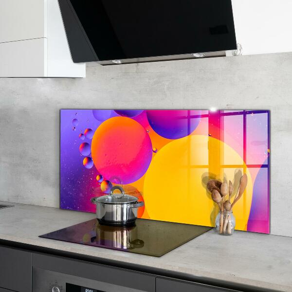 Cooker splashback Colorful circles