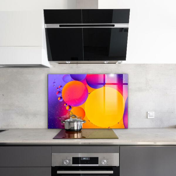 Cooker splashback Colorful circles