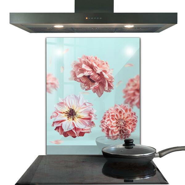Kitchen splashback Flowers aerial composition
