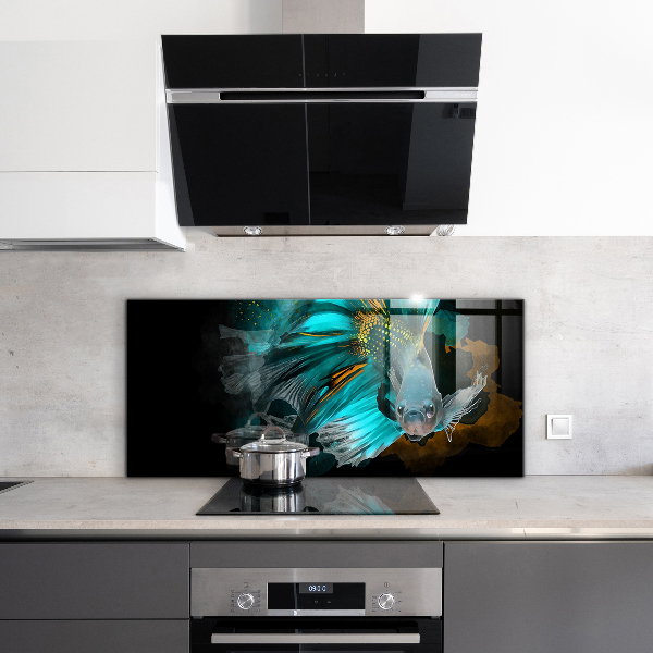 Kitchen splashback Tropical fighting fish