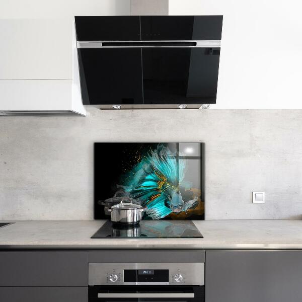 Kitchen splashback Tropical fighting fish