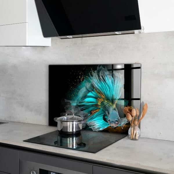 Kitchen splashback Tropical fighting fish