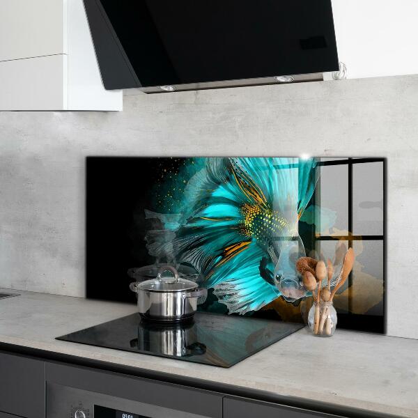 Kitchen splashback Tropical fighting fish