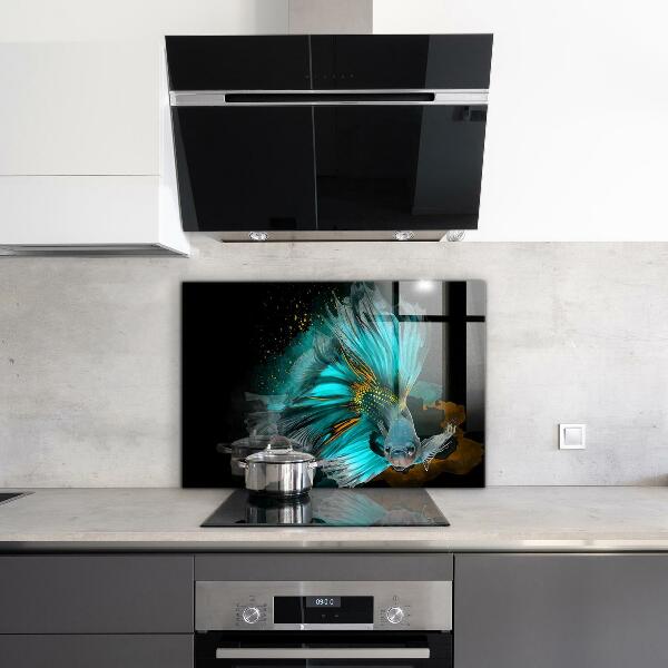Kitchen splashback Tropical fighting fish
