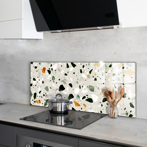 Kitchen splashback Terrazzo natural stone