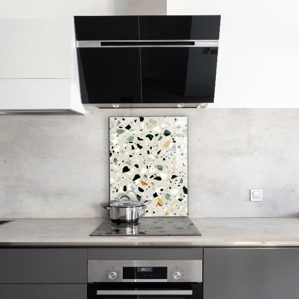Kitchen splashback Terrazzo natural stone