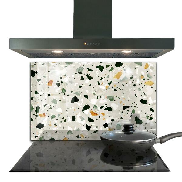 Kitchen splashback Terrazzo natural stone