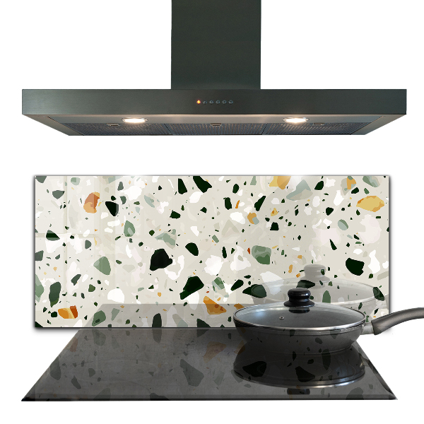 Kitchen splashback Terrazzo natural stone