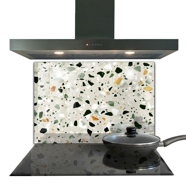 Kitchen splashback Terrazzo natural stone