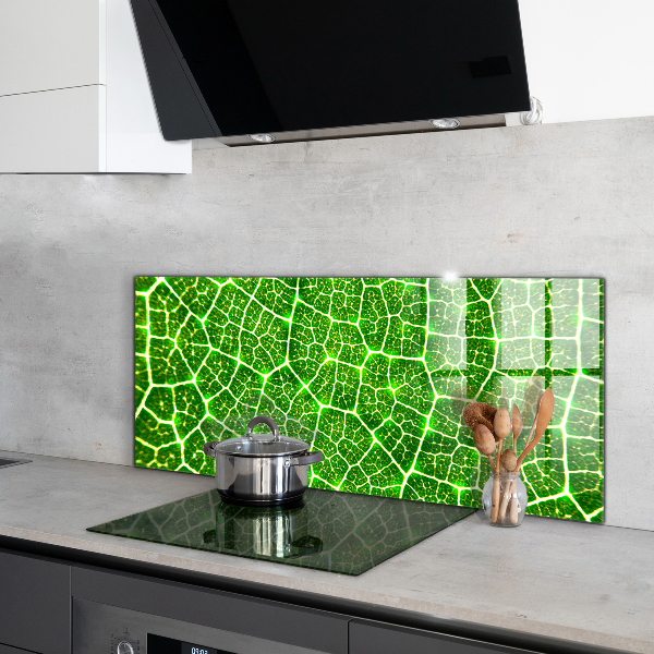 Kitchen splashback The power of green botany