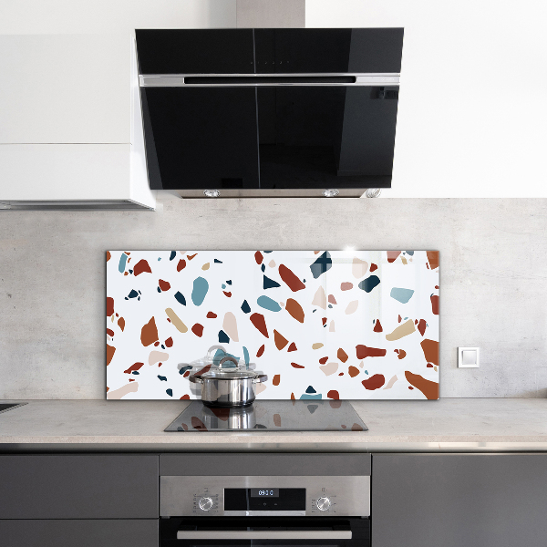 Kitchen splashback Terrazzo stone