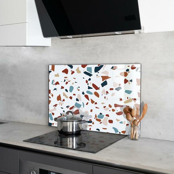 Kitchen splashback Terrazzo stone