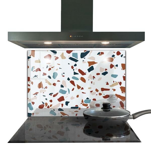 Kitchen splashback Terrazzo stone