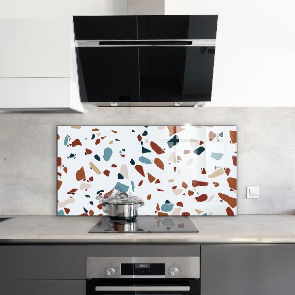Kitchen splashback Terrazzo stone