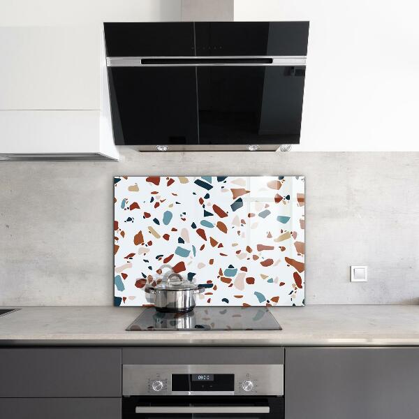 Kitchen splashback Terrazzo stone
