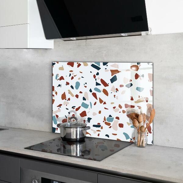 Kitchen splashback Terrazzo stone