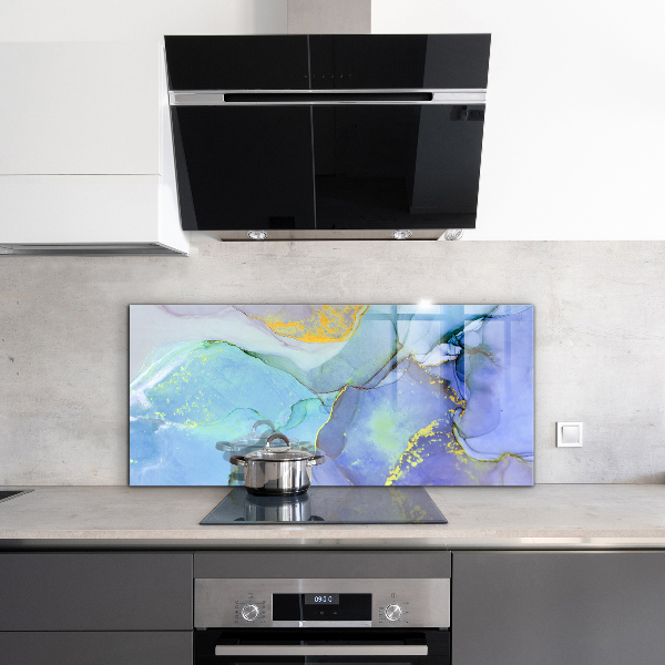 Cooker splashback Blue energy abstraction