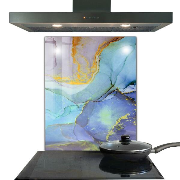 Cooker splashback Blue energy abstraction