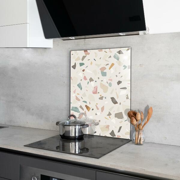 Kitchen splashback Beige terrazzo terrazzo