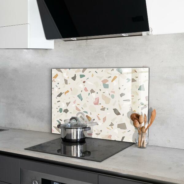 Kitchen splashback Beige terrazzo terrazzo