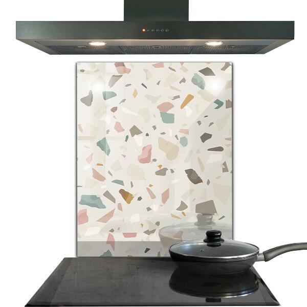 Kitchen splashback Beige terrazzo terrazzo