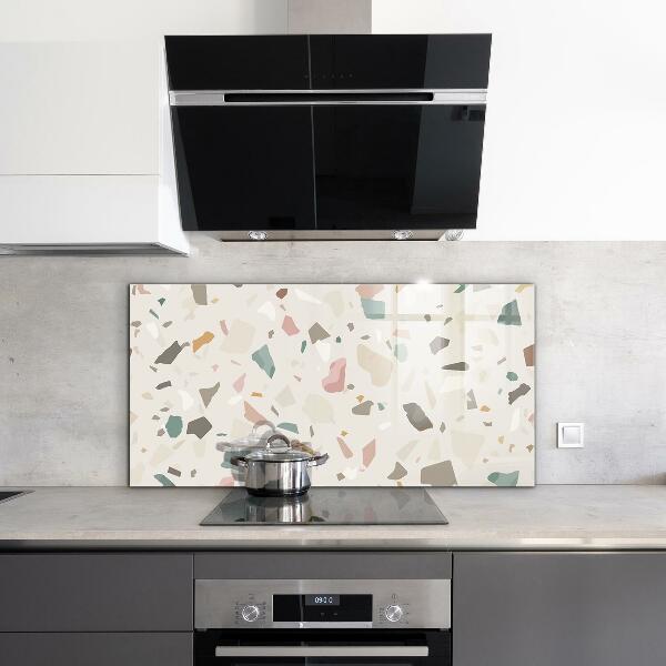 Kitchen splashback Beige terrazzo terrazzo