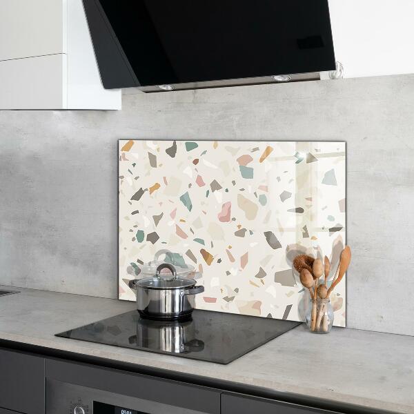 Kitchen splashback Beige terrazzo terrazzo