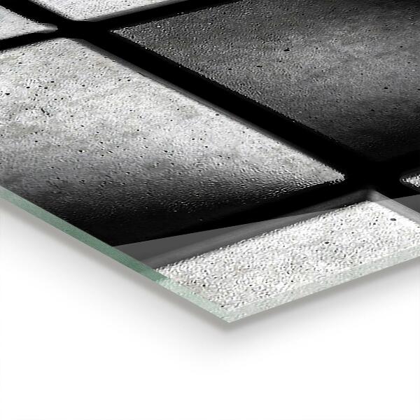 Cooker splashback Monochrome cubes