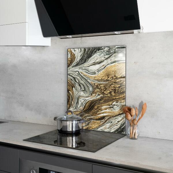Cooker splashback Stone structure