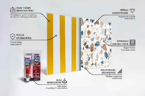 Kitchen splashback Terrazzo terrazzo stone