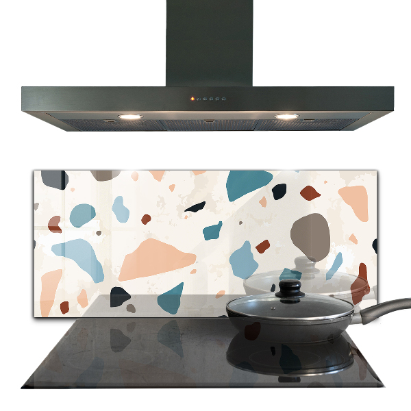 Glass splashback Terrazzo terrazzo stone