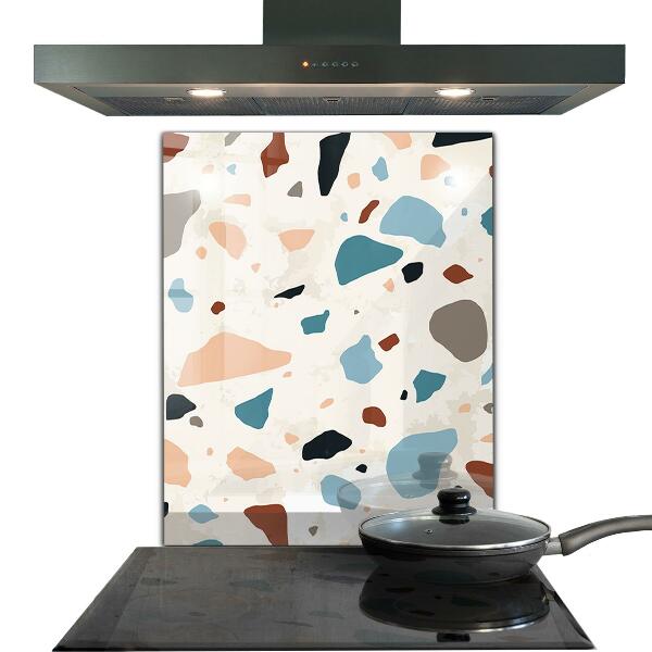 Glass splashback Terrazzo terrazzo stone