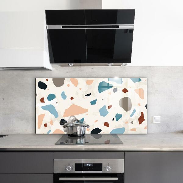 Glass splashback Terrazzo terrazzo stone