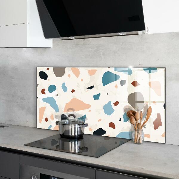 Glass splashback Terrazzo terrazzo stone