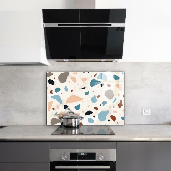 Glass splashback Terrazzo terrazzo stone