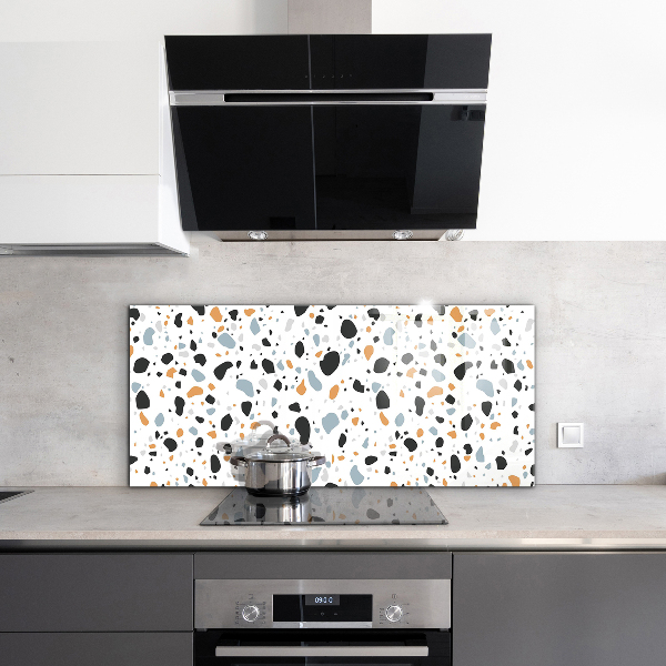Glass splashback Terrazzo terazzo stone