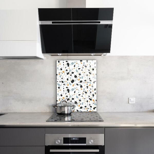 Glass splashback Terrazzo terazzo stone