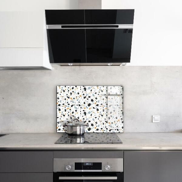 Glass splashback Terrazzo terazzo stone