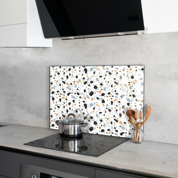 Glass splashback Terrazzo terazzo stone