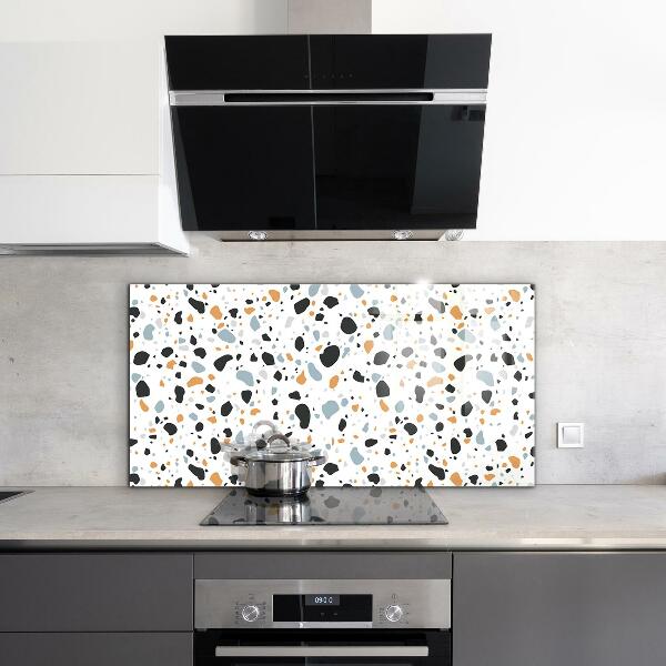 Glass splashback Terrazzo terazzo stone